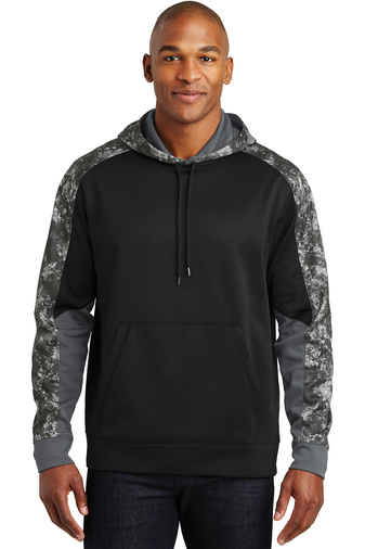 Sport-Tek  Sport-Wick Mineral Freeze Fleece Colorblock Hooded Pullover. ST231