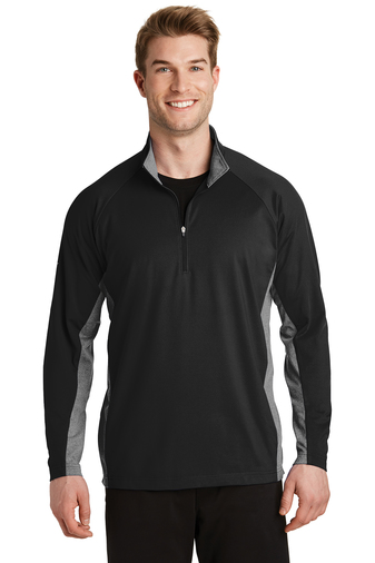 Sport-Tek &#174;  Sport-Wick &#174;  Stretch Contrast 1/2-Zip Pullover. ST854