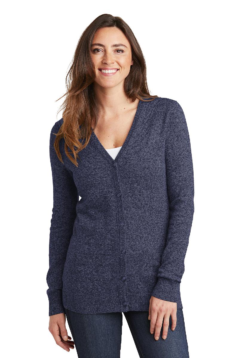 Port Authority ® Ladies Marled Cardigan Sweater