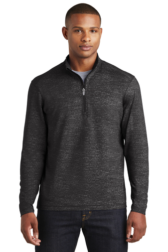 Sport-Tek Sport-Wick Stretch Reflective Heather 1/2-Zip Pullover-ST855