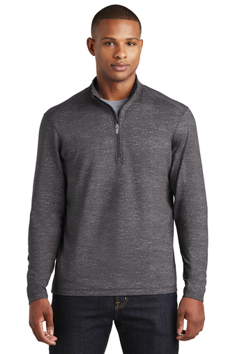 Sport-Tek Sport-Wick Stretch Reflective Heather 1/2-Zip Pullover-ST855