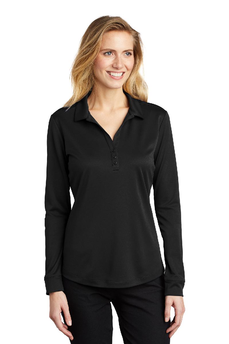 Port Authority ® Ladies Silk Touch™ Performance Long Sleeve Polo. L540LS