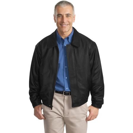 Port Authority - Leather Bomber Jacket. J780