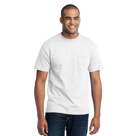 Port & Company &#174;  Tall 50/50 Cotton/Poly T-Shirt with Pocket. PC55PT