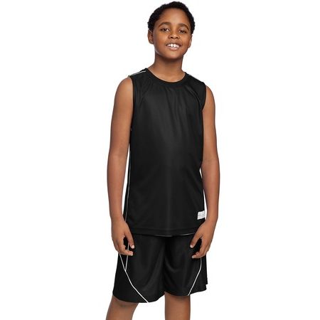 Sport-Tek - Youth PosiCharge Mesh Reversible Sleeveless Tee. YT555