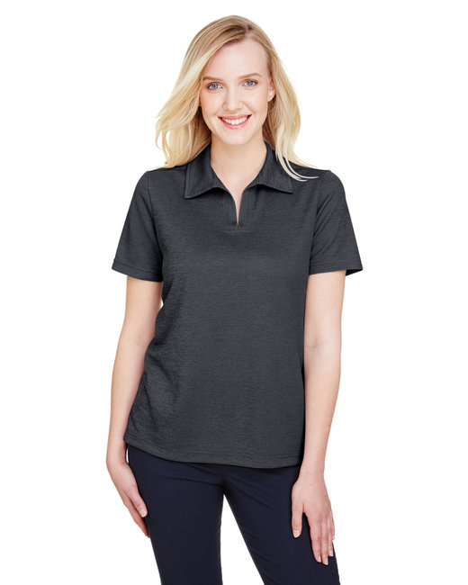 Devon & Jones CrownLux Performance™ Ladies' Address Melange Polo. DG22W