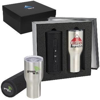 Poolside 30oz Tumbler & Speaker Gift Set